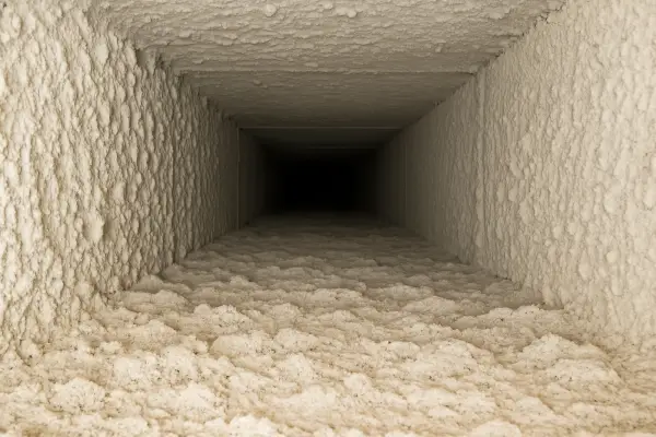 an AC duct very dirty on the inside from Air Conditioning Repair West Lake in West Lake Hills, TX - 24 Hour Air Conditioning Repair an AC duct very dirty on the inside from Air Conditioning Repair West Lake in West Lake Hills, TX - 24 Hour Air Conditioning Repair