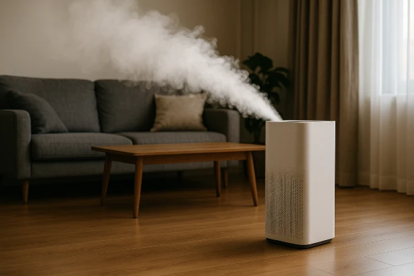 a fog meter device in the living room of a house from Air Conditioning Repair West Lake in West Lake Hills, TX - HVAC Replacement