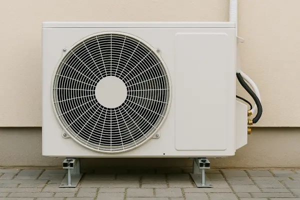 a white AC unit outside a building from Air Conditioning Repair West Lake in West Lake Hills, TX - Mini Split Ac Installation